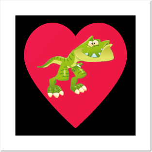 I love dinosaurs [T-Rex] Posters and Art